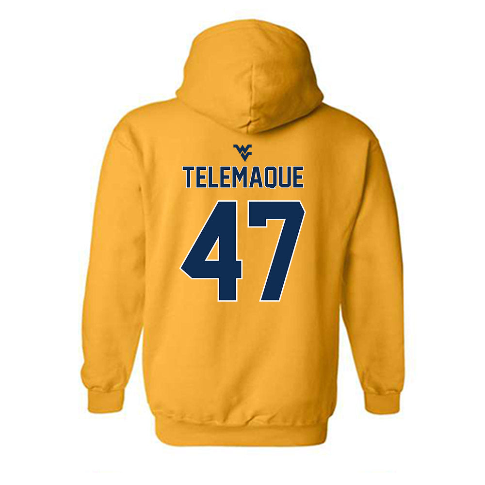 West Virginia - NCAA Football : Wilnerson Telemaque - Classic Shersey Hooded Sweatshirt-1