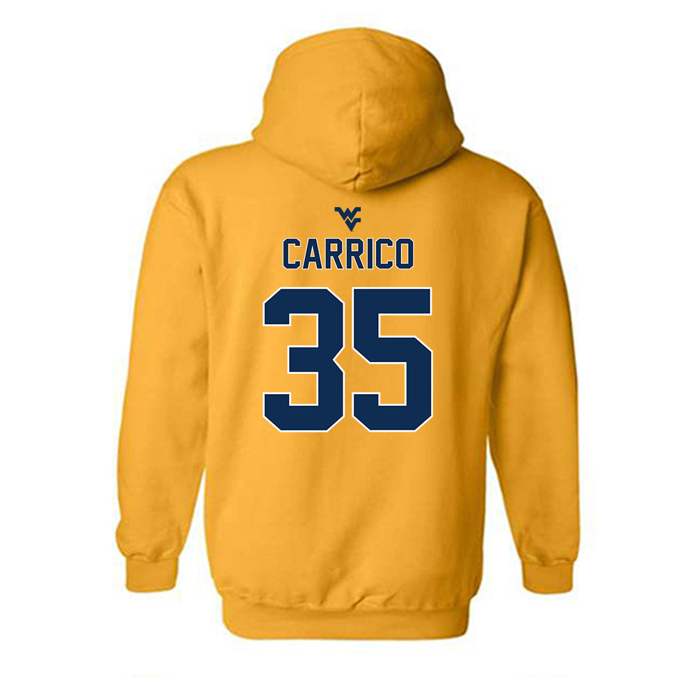 West Virginia - NCAA Football : Reid Carrico - Classic Shersey Hooded Sweatshirt-1