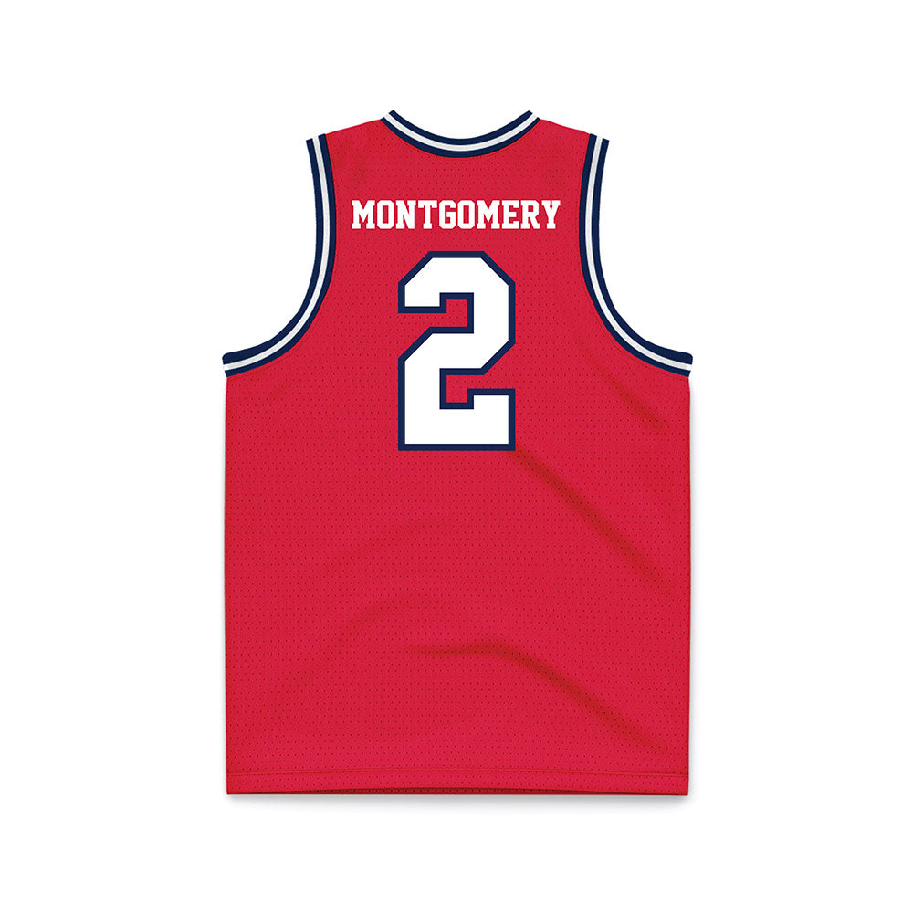Dayton - NCAA Men's Basketball : De'Shayne Montgomery - Red Basketball Jersey-1