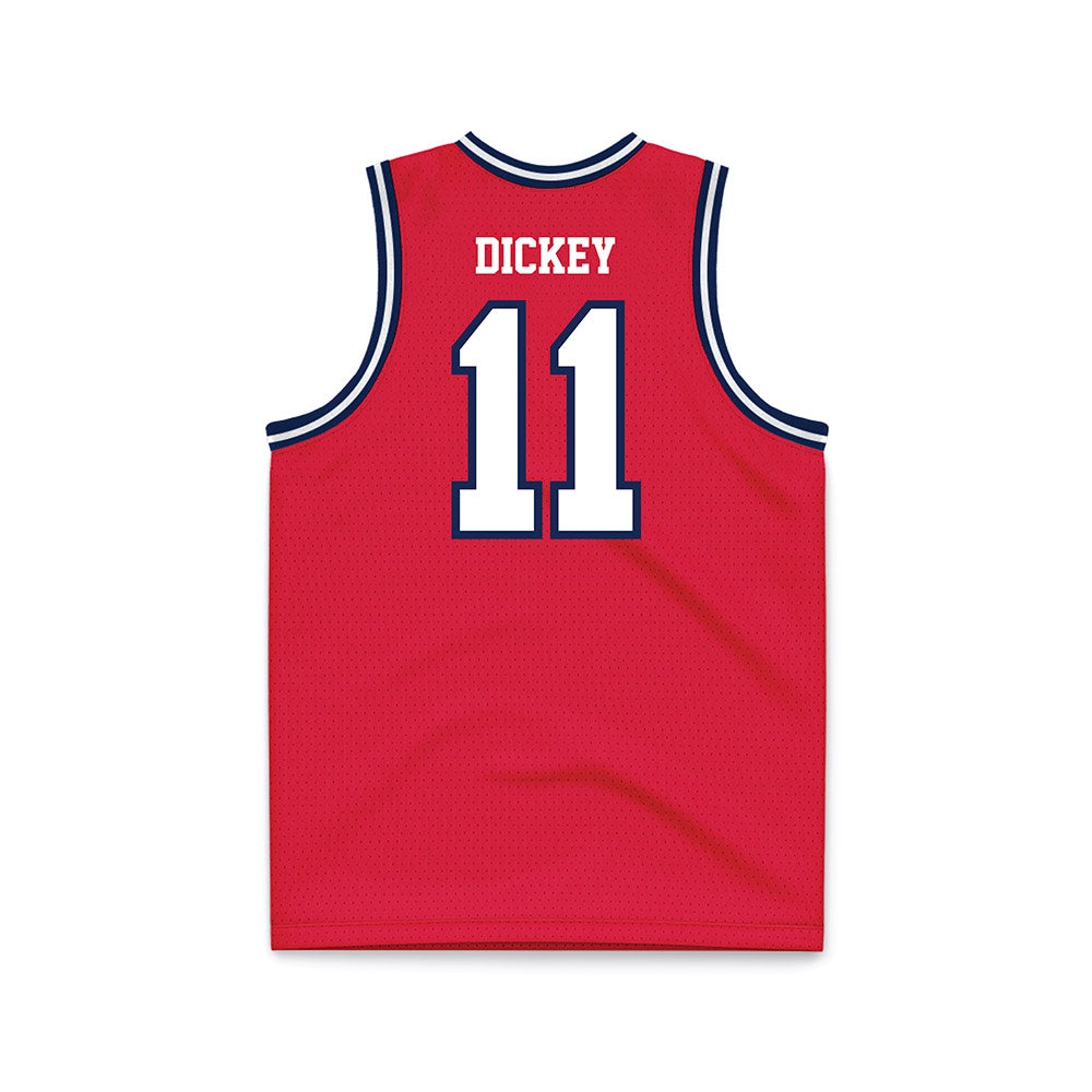 Dayton - NCAA Men's Basketball : Evan Dickey - Red Basketball Jersey-1