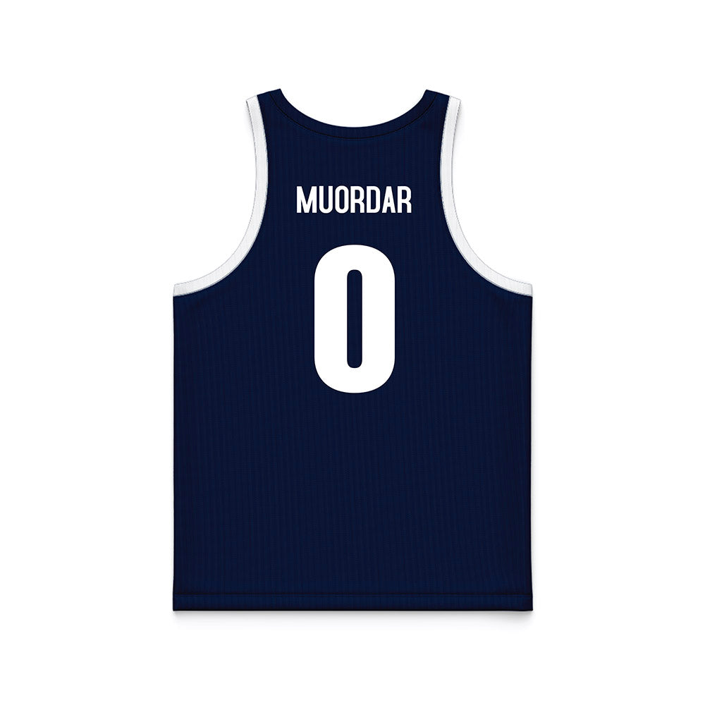 Monmouth - NCAA Men's Basketball : Dok Muordar - Blue Basketball Jersey