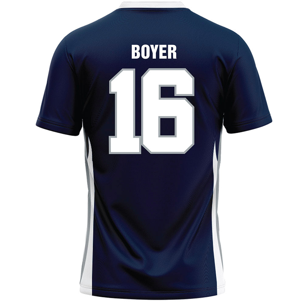 Monmouth - NCAA Men's Lacrosse : Daniel Boyer - Blue Lacrosse Jersey-1