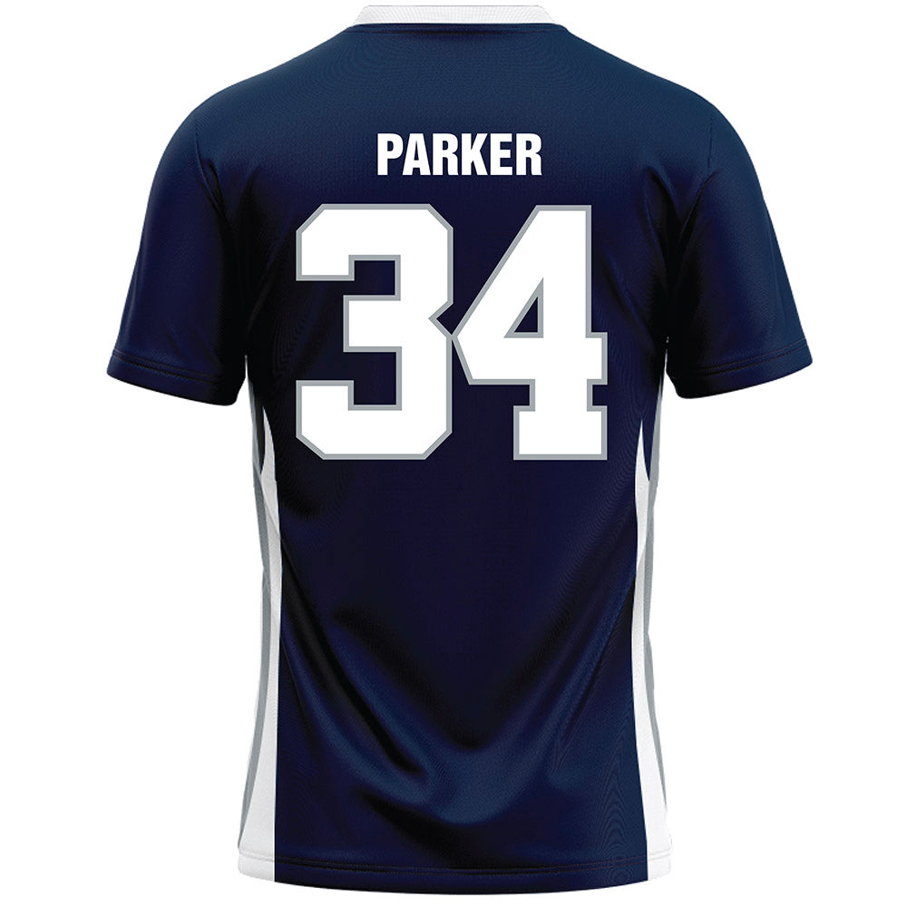 Monmouth - NCAA Men's Lacrosse : Landon Parker - Blue Lacrosse Jersey-1