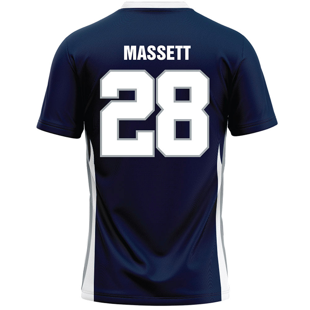 Monmouth - NCAA Men's Lacrosse : Sean Massett - Blue Lacrosse Jersey-1