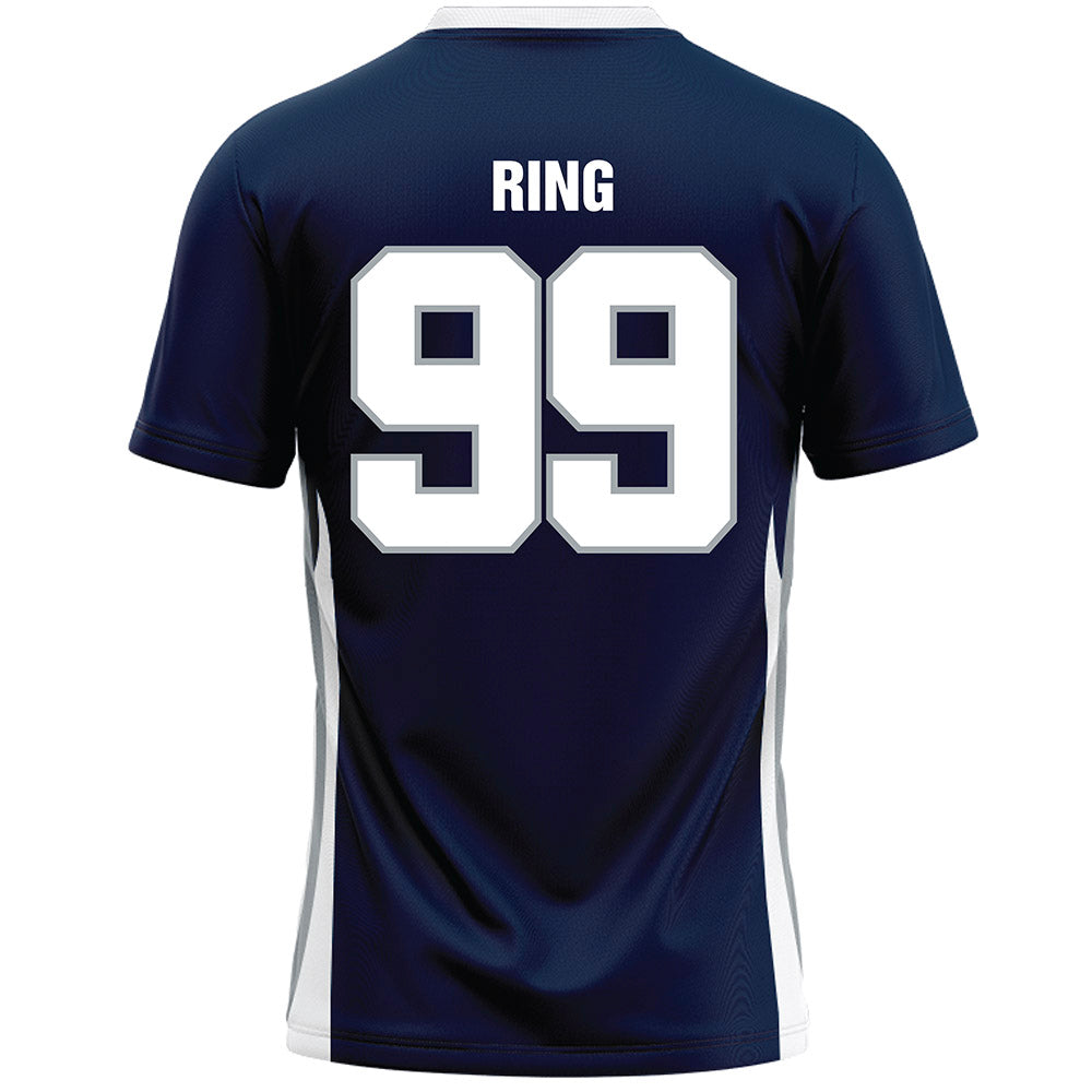 Monmouth - NCAA Men's Lacrosse : Kevin Ring - Blue Lacrosse Jersey-1