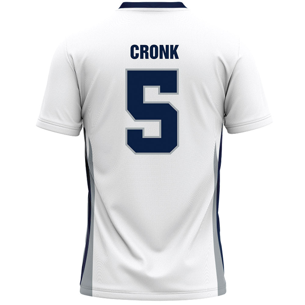 Monmouth - NCAA Men's Lacrosse : Ethan Cronk - White Lacrosse Jersey-1