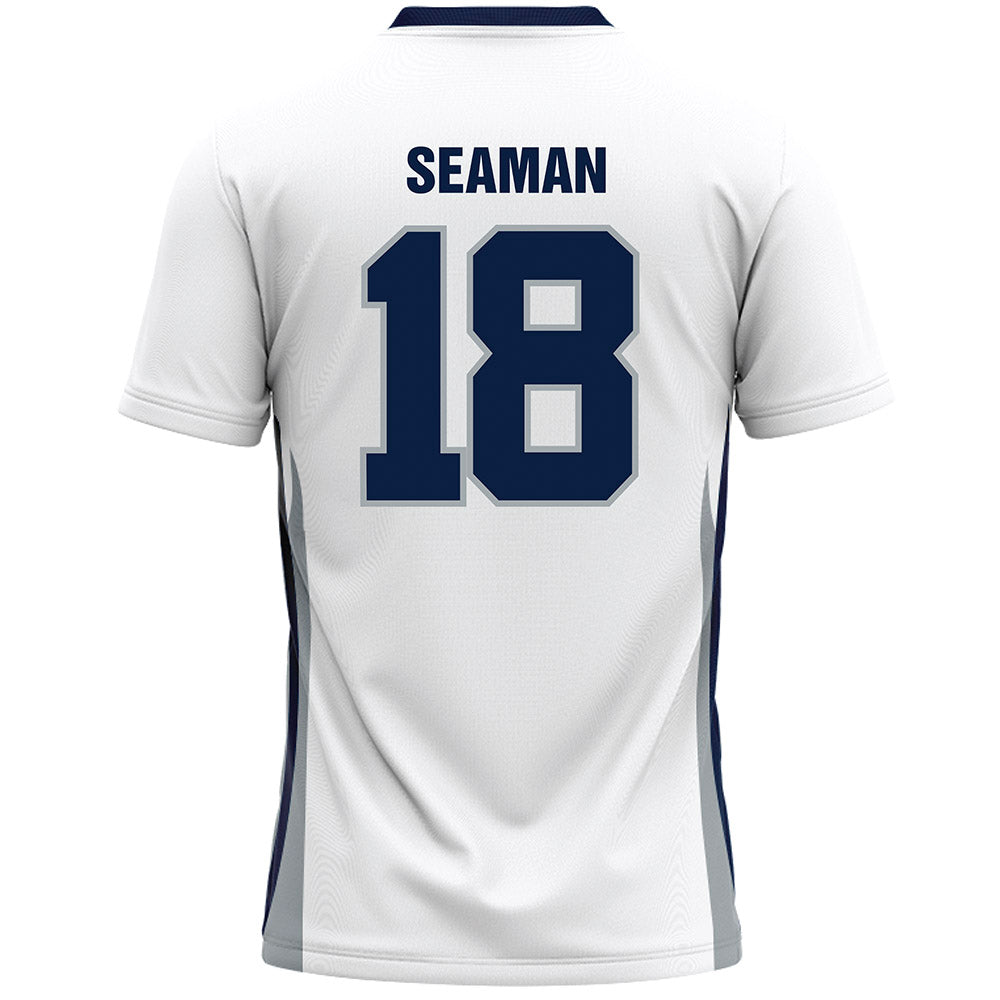 Monmouth - NCAA Men's Lacrosse : Gavin Seaman - White Lacrosse Jersey-1
