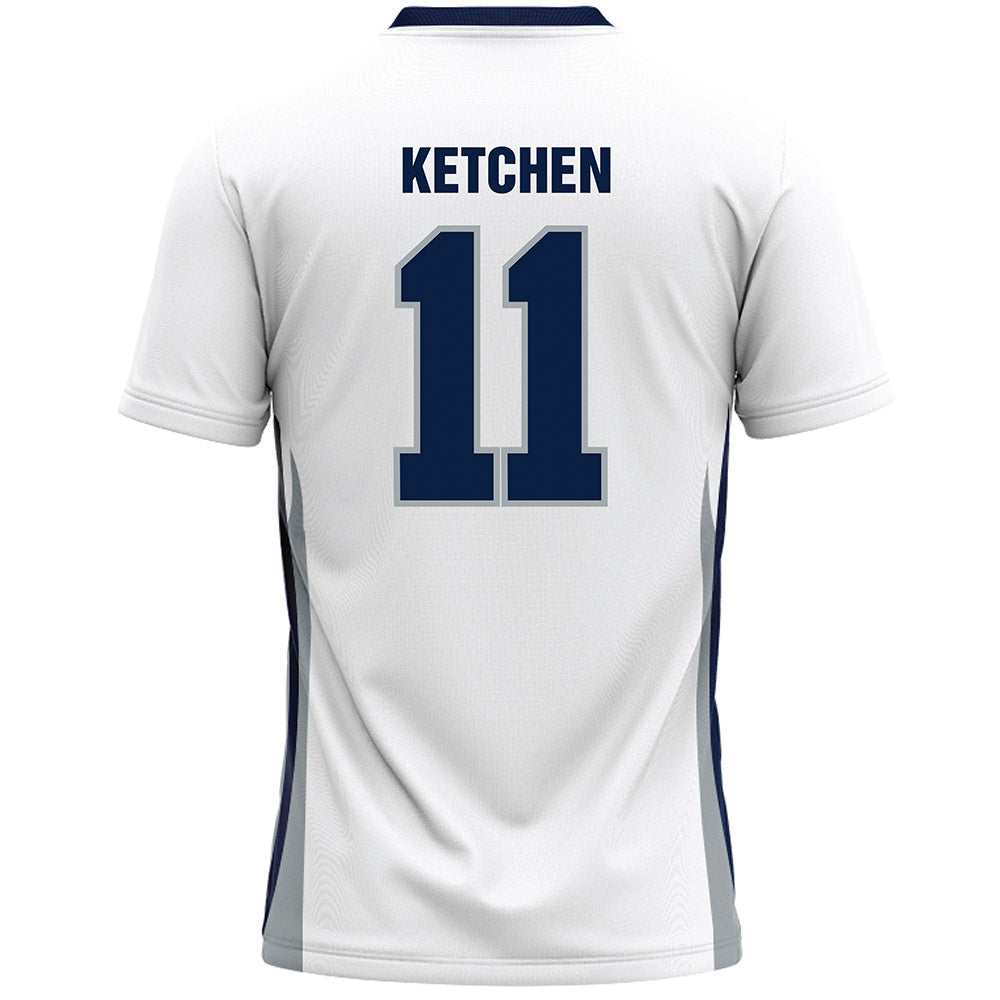 Monmouth - NCAA Men's Lacrosse : Sean Ketchen - White Lacrosse Jersey-1