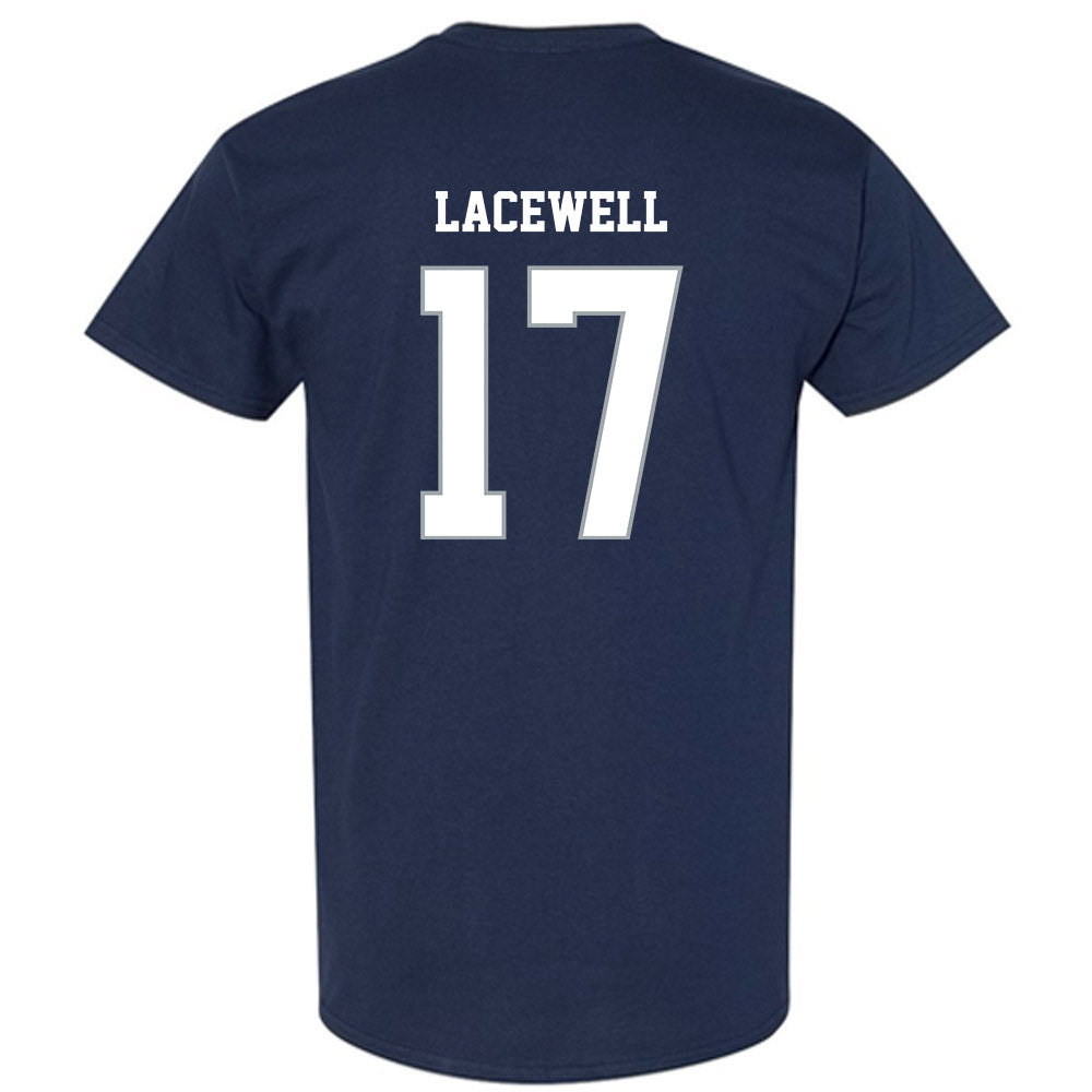 Monmouth - NCAA Men's Lacrosse : Terrence Lacewell - Blue T-Shirt-1