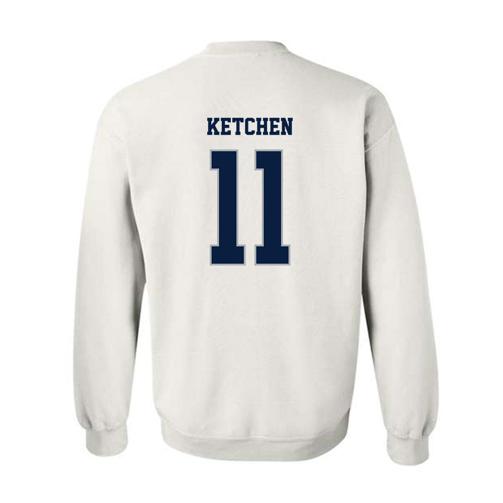 Monmouth - NCAA Men's Lacrosse : Sean Ketchen - Replica Shersey Crewneck Sweatshirt-1