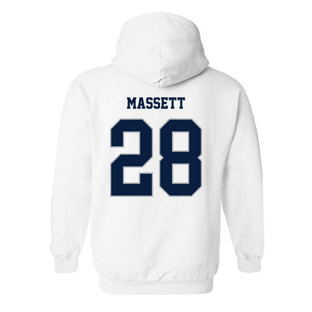 Monmouth - NCAA Men's Lacrosse : Sean Massett - Replica Shersey Hooded Sweatshirt-1