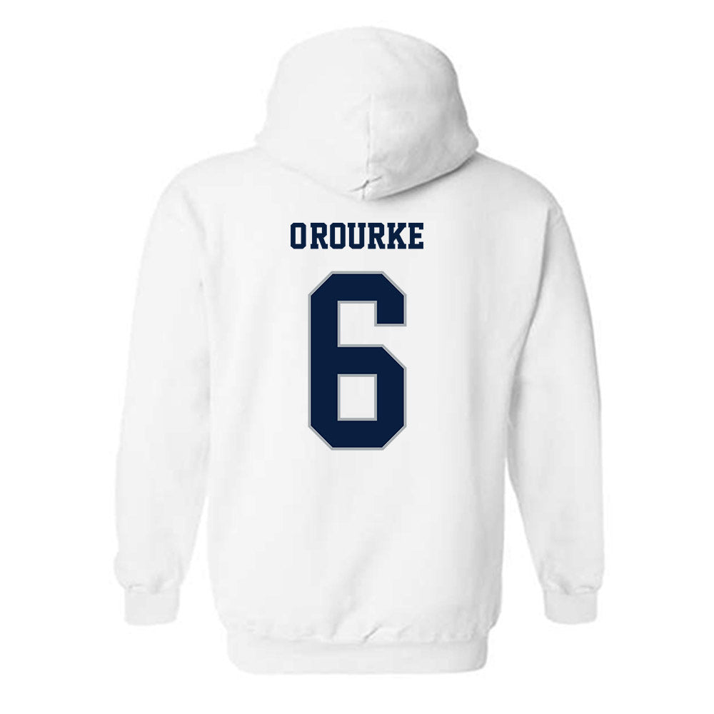 Monmouth - NCAA Men's Lacrosse : Ryan O'Rourke - Replica Shersey Hooded Sweatshirt-1