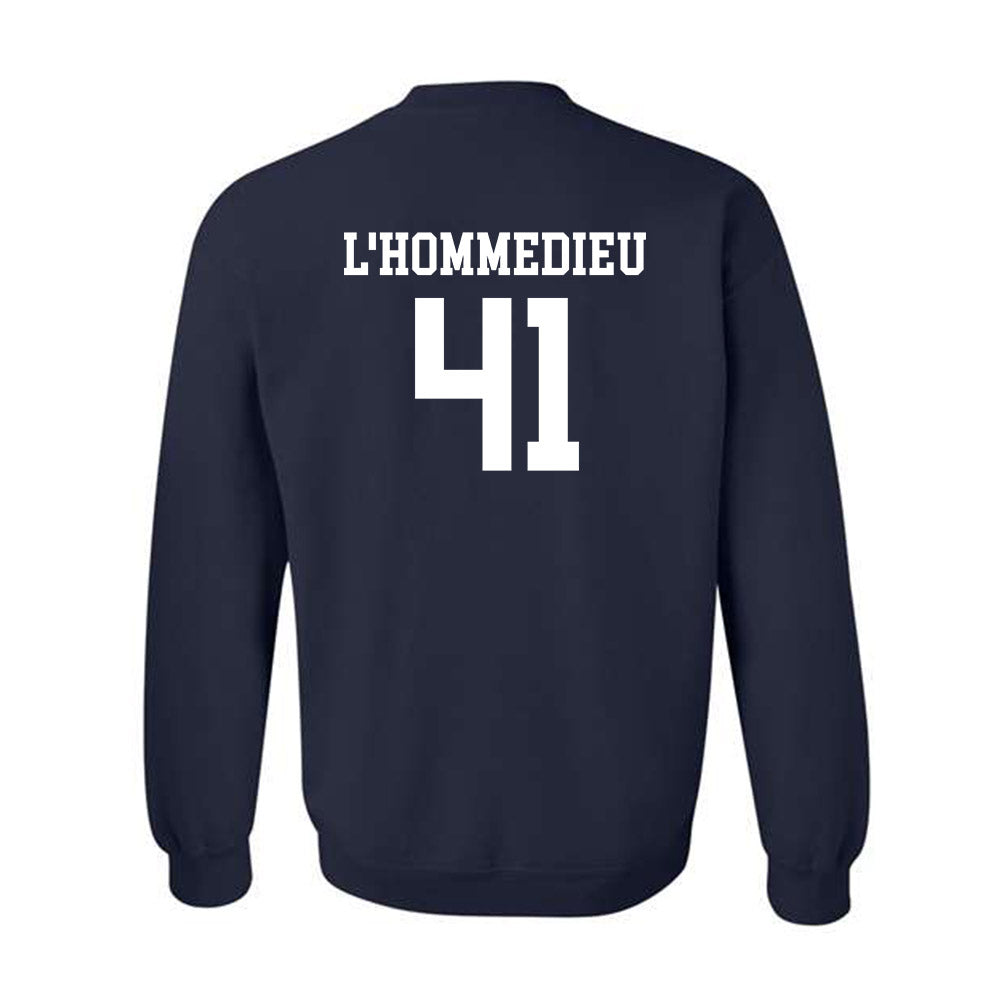 Monmouth - NCAA Men's Lacrosse : Benjamin L'Hommedieu - Classic Shersey Crewneck Sweatshirt-1
