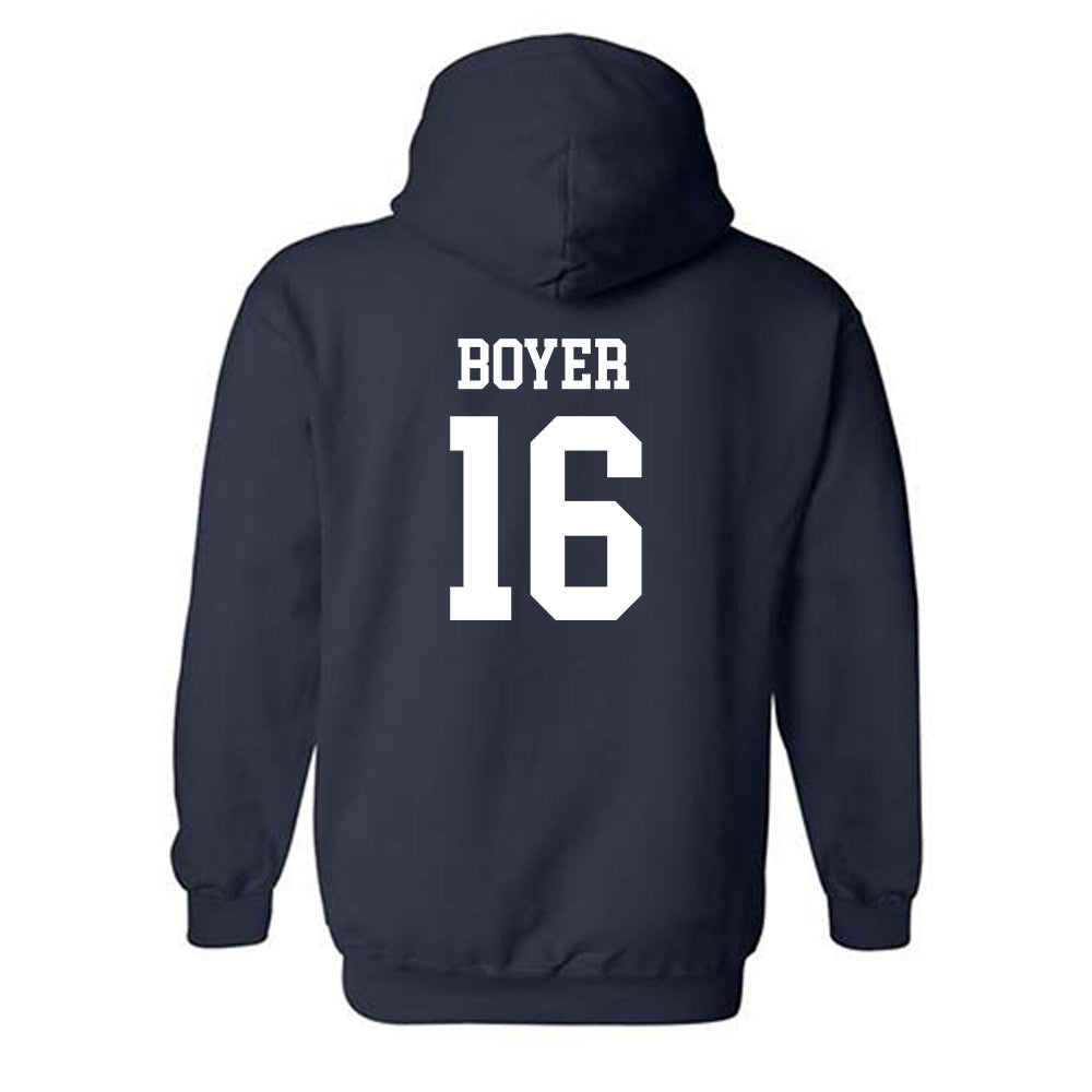 Monmouth - NCAA Men's Lacrosse : Daniel Boyer - Classic Shersey Hooded Sweatshirt-1