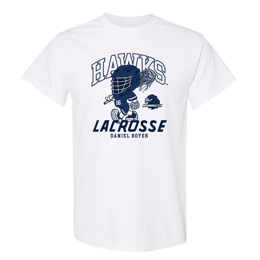 Monmouth - NCAA Men's Lacrosse : Daniel Boyer - Fashion Shersey T-Shirt-0