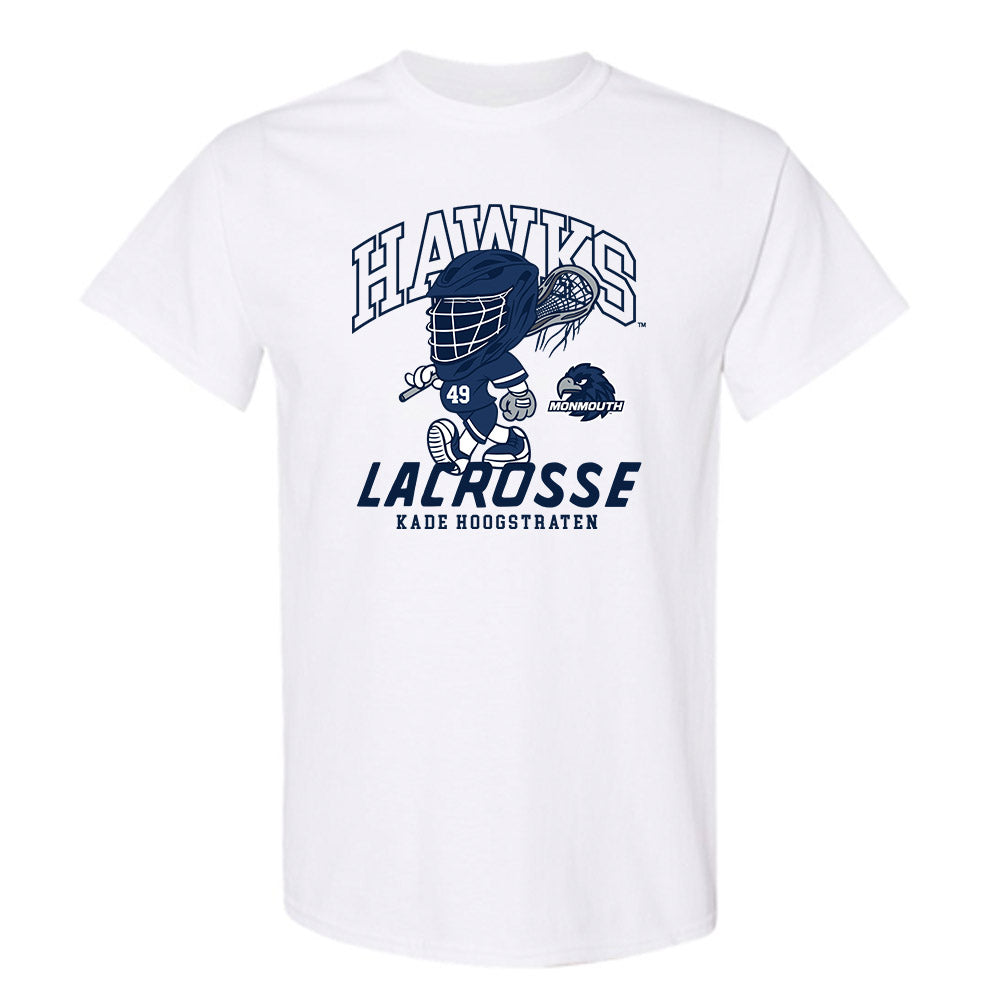 Monmouth - NCAA Men's Lacrosse : Kade Hoogstraten - Fashion Shersey T-Shirt-0