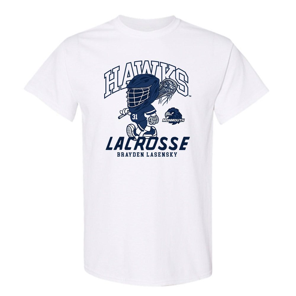 Monmouth - NCAA Men's Lacrosse : Brayden Lasensky - Fashion Shersey T-Shirt-0