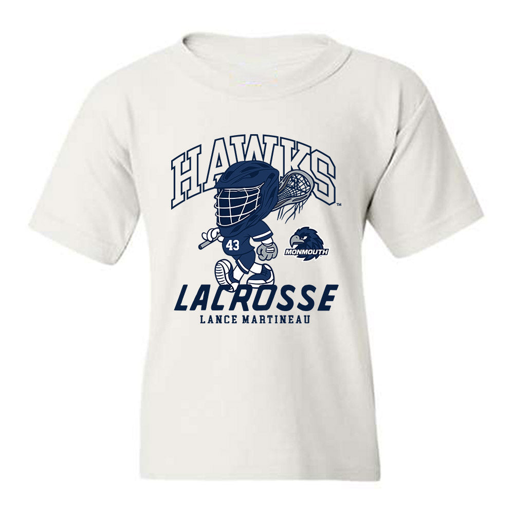 Monmouth - NCAA Men's Lacrosse : Lance Martineau - Fashion Shersey Youth T-Shirt-0