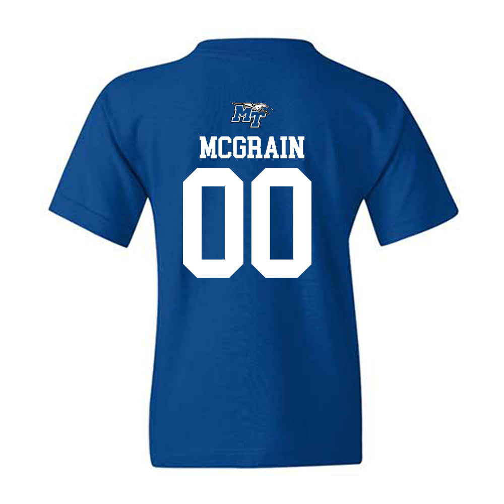 MTSU - NCAA Women's Soccer : Emily McGrain - Replica Shersey Youth T-Shirt-1
