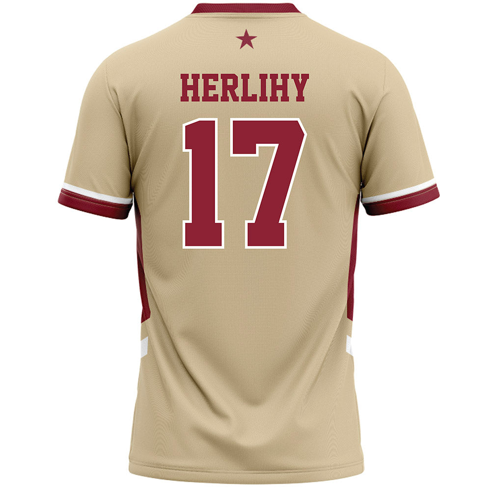 Boston College - NCAA Women's Lacrosse : Lauren Herlihy - Gold Lacrosse Jersey -1