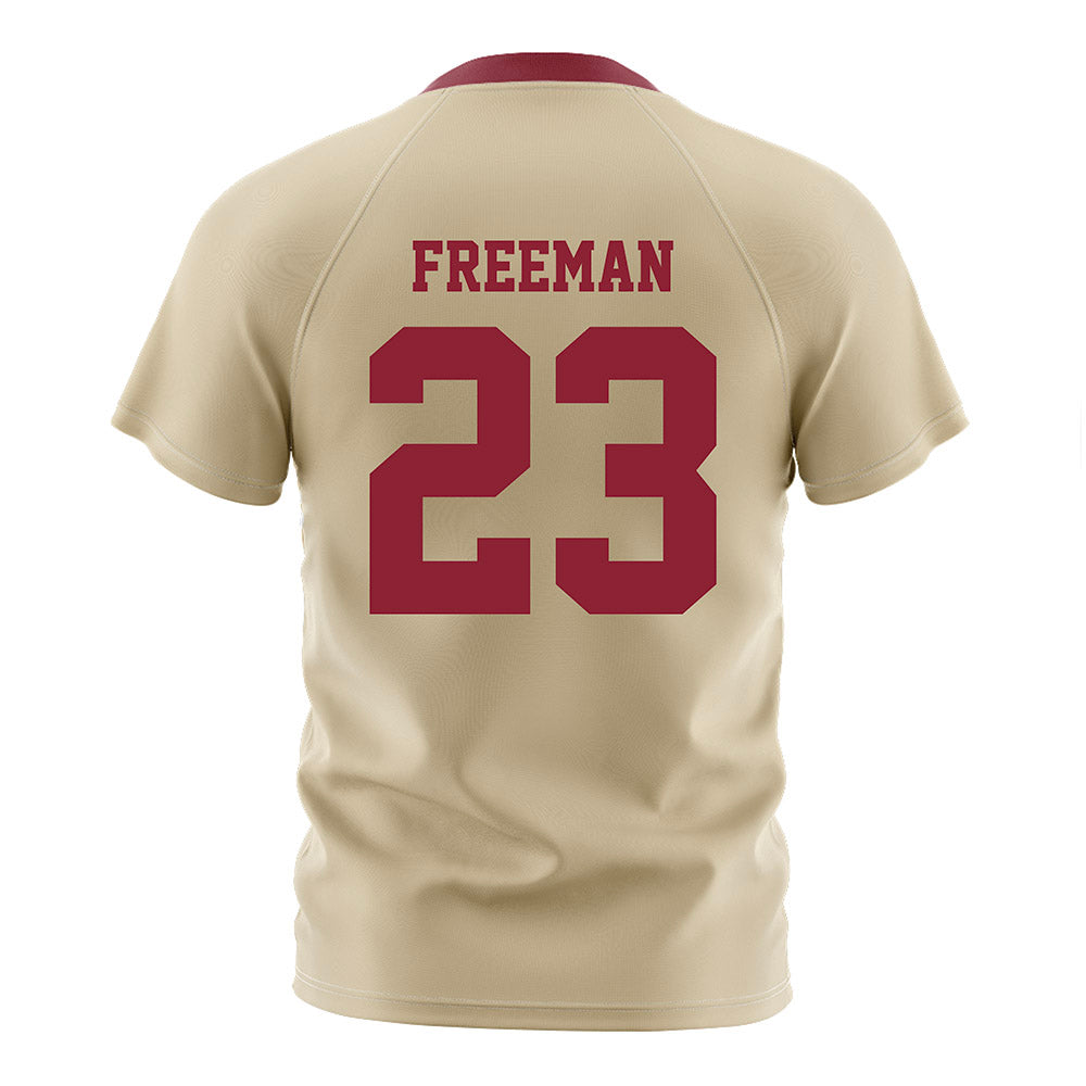 Boston College - NCAA Women's Soccer : Elsa Freeman - Gold Soccer Jersey-1