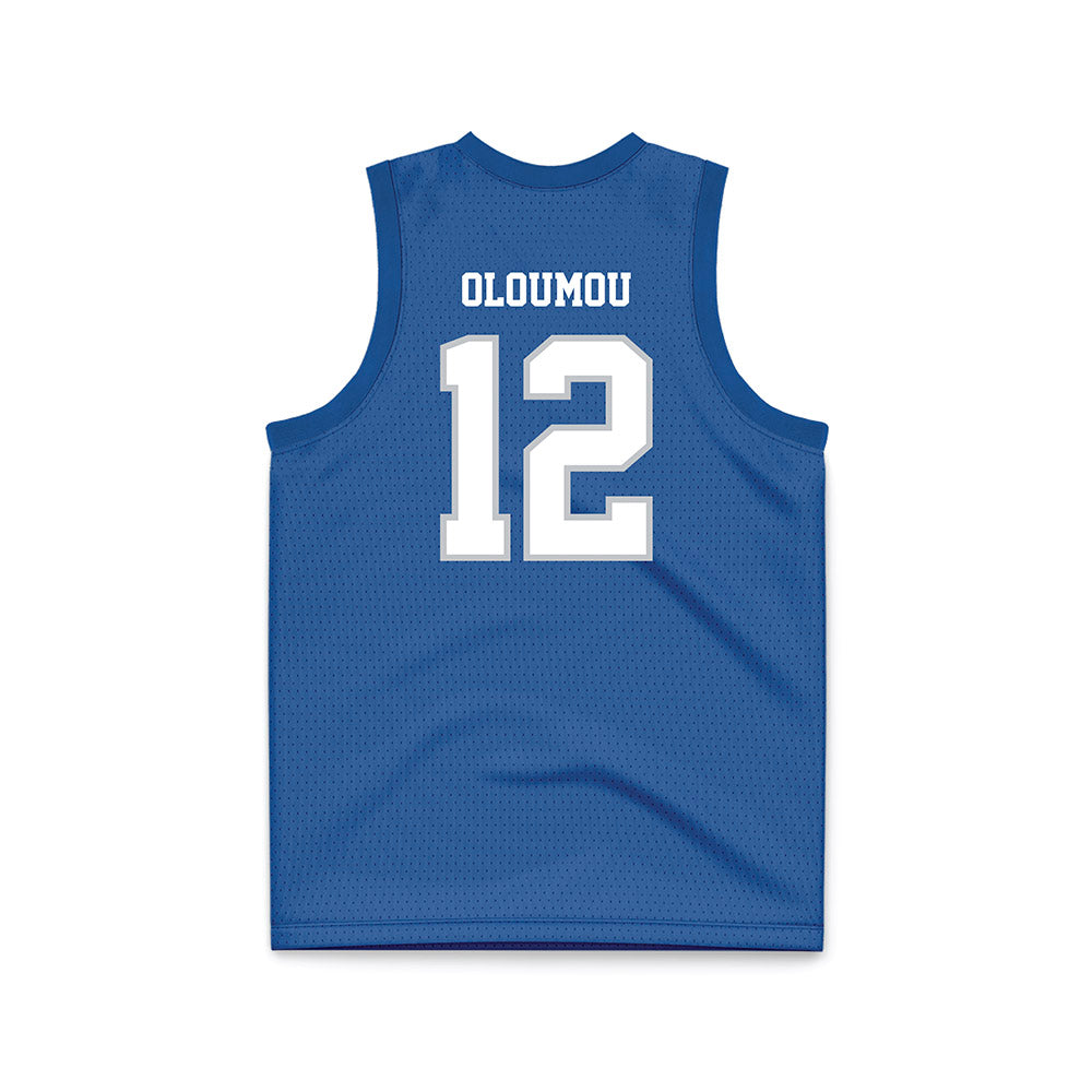 MTSU - NCAA Men's Basketball : Brandon Oloumou - Blue Basketball Jersey-1