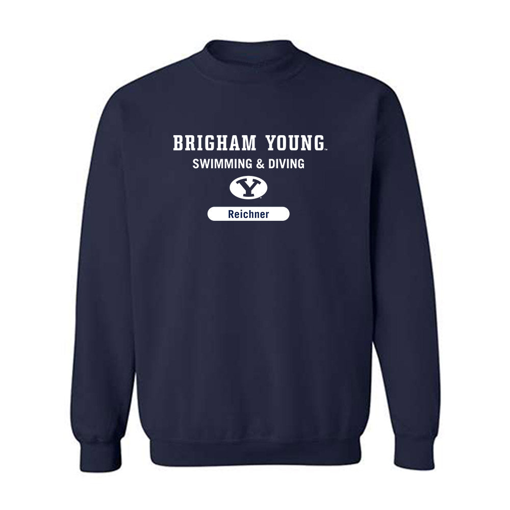 BYU - NCAA Women's Swimming & Diving : Annie Reichner - Crewneck Sweatshirt-0