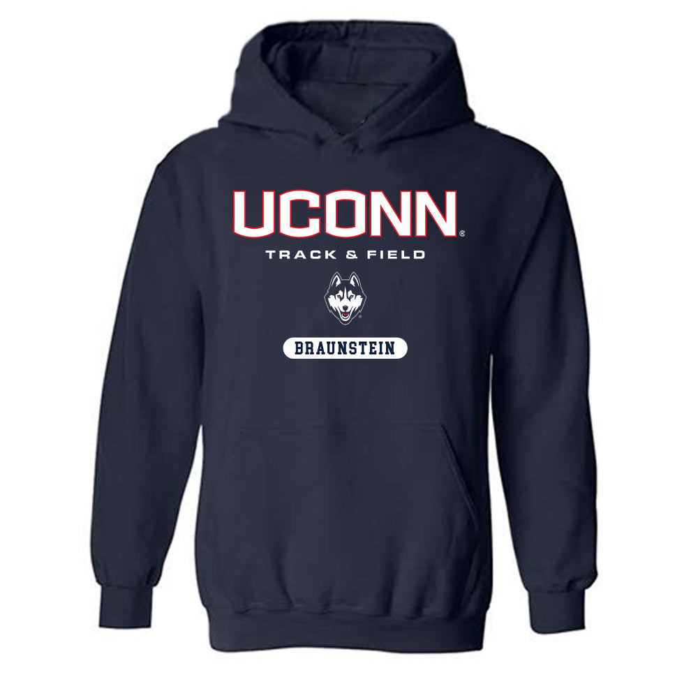 UConn - NCAA Women's Track & Field : Mackenzie Braunstein - Classic Shersey Hooded Sweatshirt-0