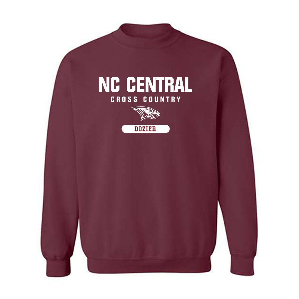 NCCU - NCAA Men's Cross Country : Sebastian Dozier - Classic Shersey Crewneck Sweatshirt-0