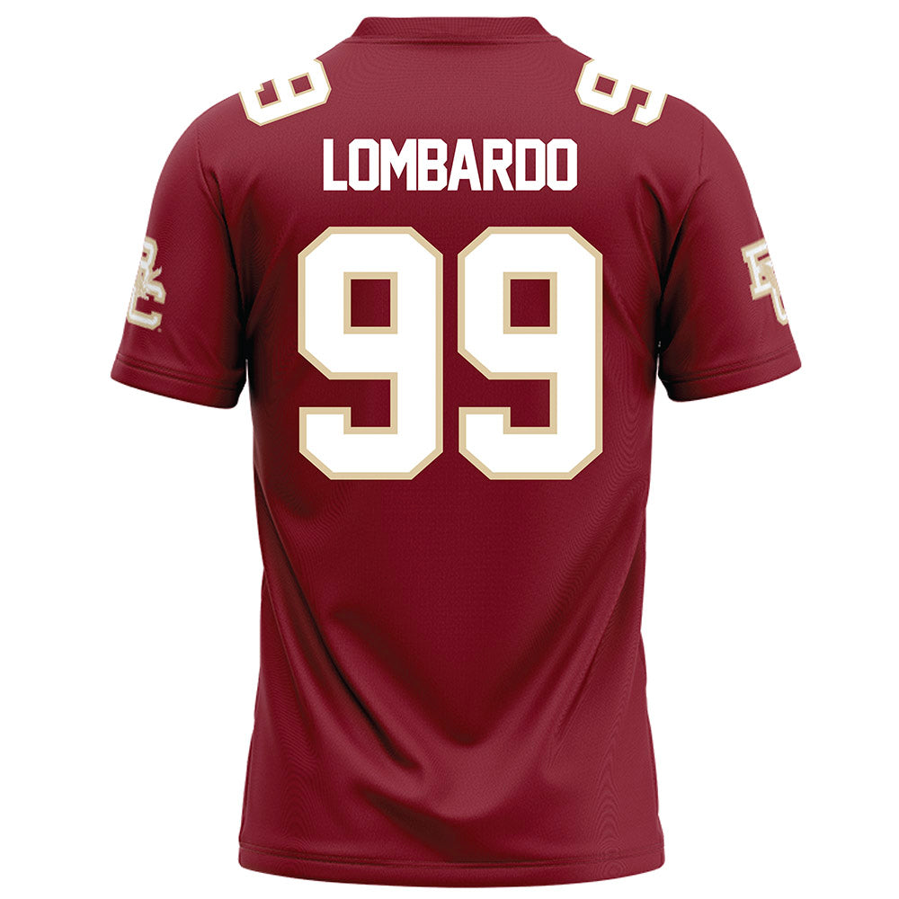 Boston College - NCAA Football : Luca Lombardo - Maroon Football Jersey-1