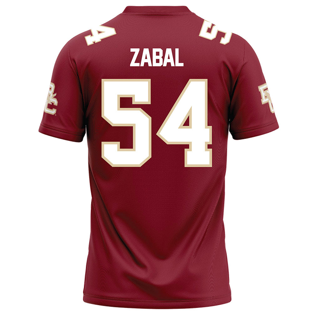 Boston College - NCAA Football : Juan Zabal - Maroon Football Jersey