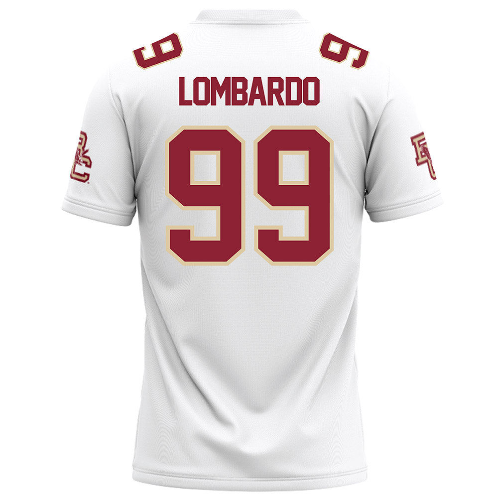 Boston College - NCAA Football : Luca Lombardo - White Football Jersey-1