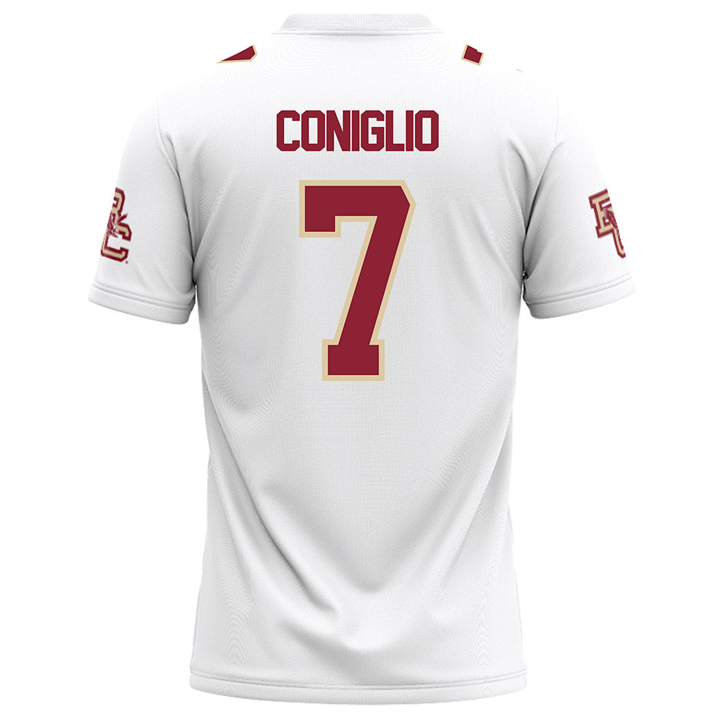 Boston College - NCAA Football : Jake Coniglio - White Football Jersey-1