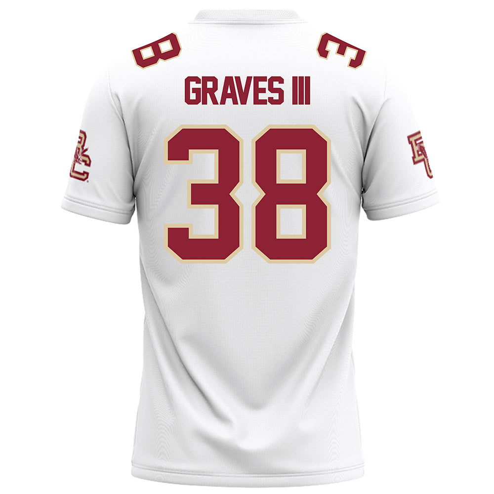 Boston College - NCAA Football : Will Graves III - White Football Jersey-1