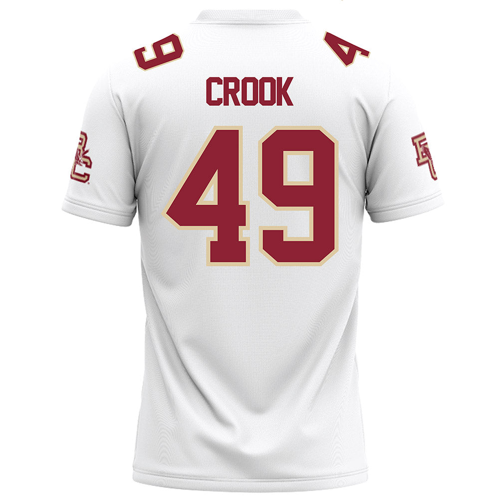 Boston College - NCAA Football : Cooper Crook - White Football Jersey-1