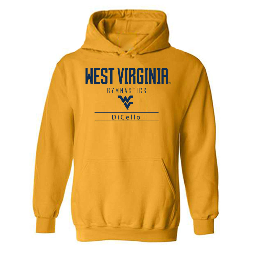 West Virginia - NCAA Women's Gymnastics : Karleigh DiCello - Classic Shersey Hooded Sweatshirt-0