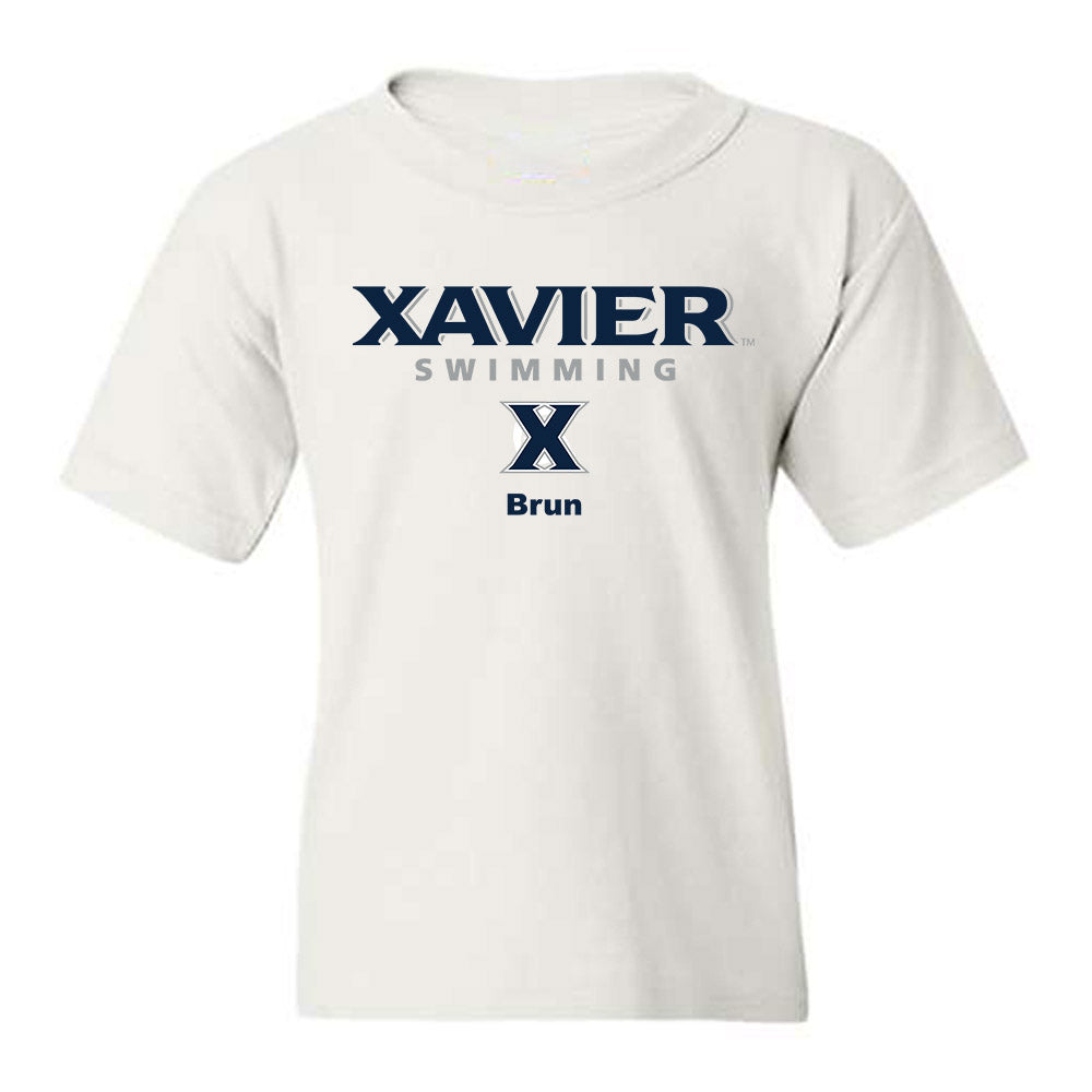 Xavier - NCAA Men's Swimming & Diving : Truman Brun - Classic Shersey Youth T-Shirt-0