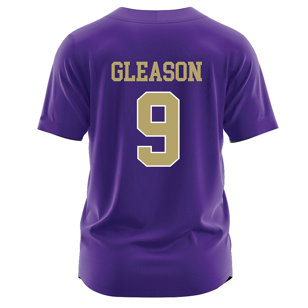 JMU - NCAA Softball : Kylee Gleason - Purple Jersey-1
