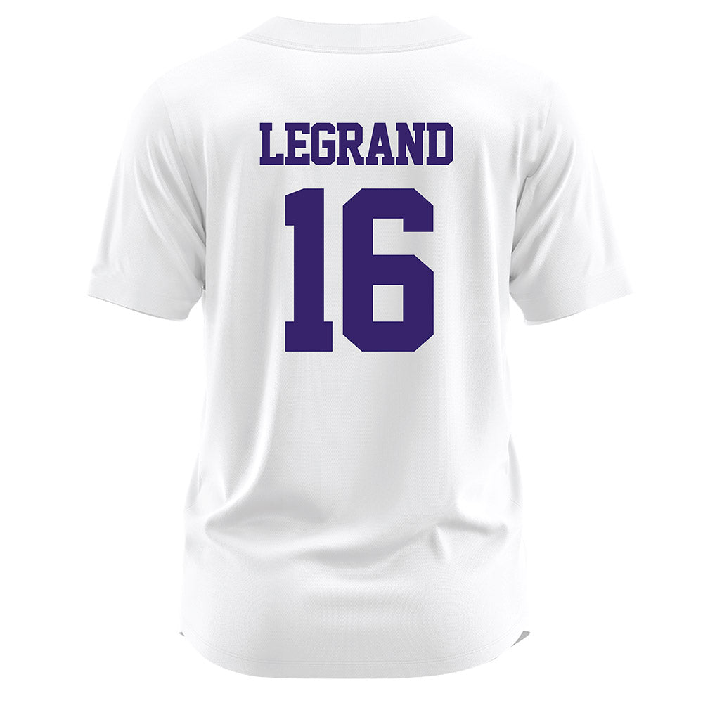 JMU - NCAA Softball : Emily LeGrand - White Jersey-1