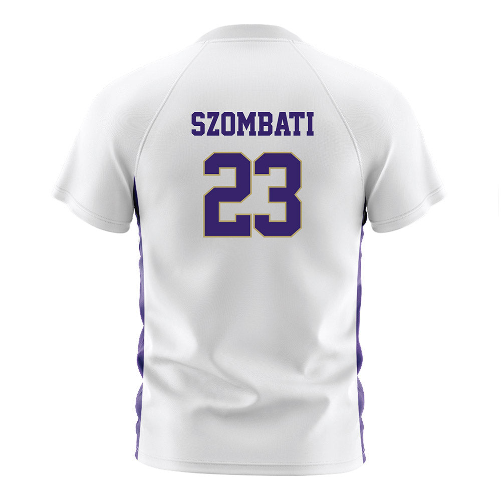 JMU - NCAA Women's Soccer : Kata Szombati - White Soccer Jersey-1