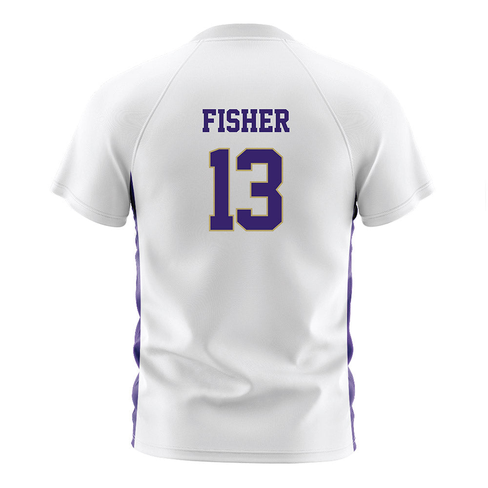 JMU - NCAA Women's Soccer : Abby Fisher - White Soccer Jersey-1