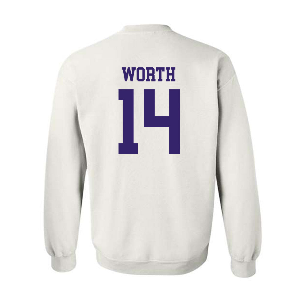JMU - NCAA Baseball : Conner Worth - Crewneck Sweatshirt-1
