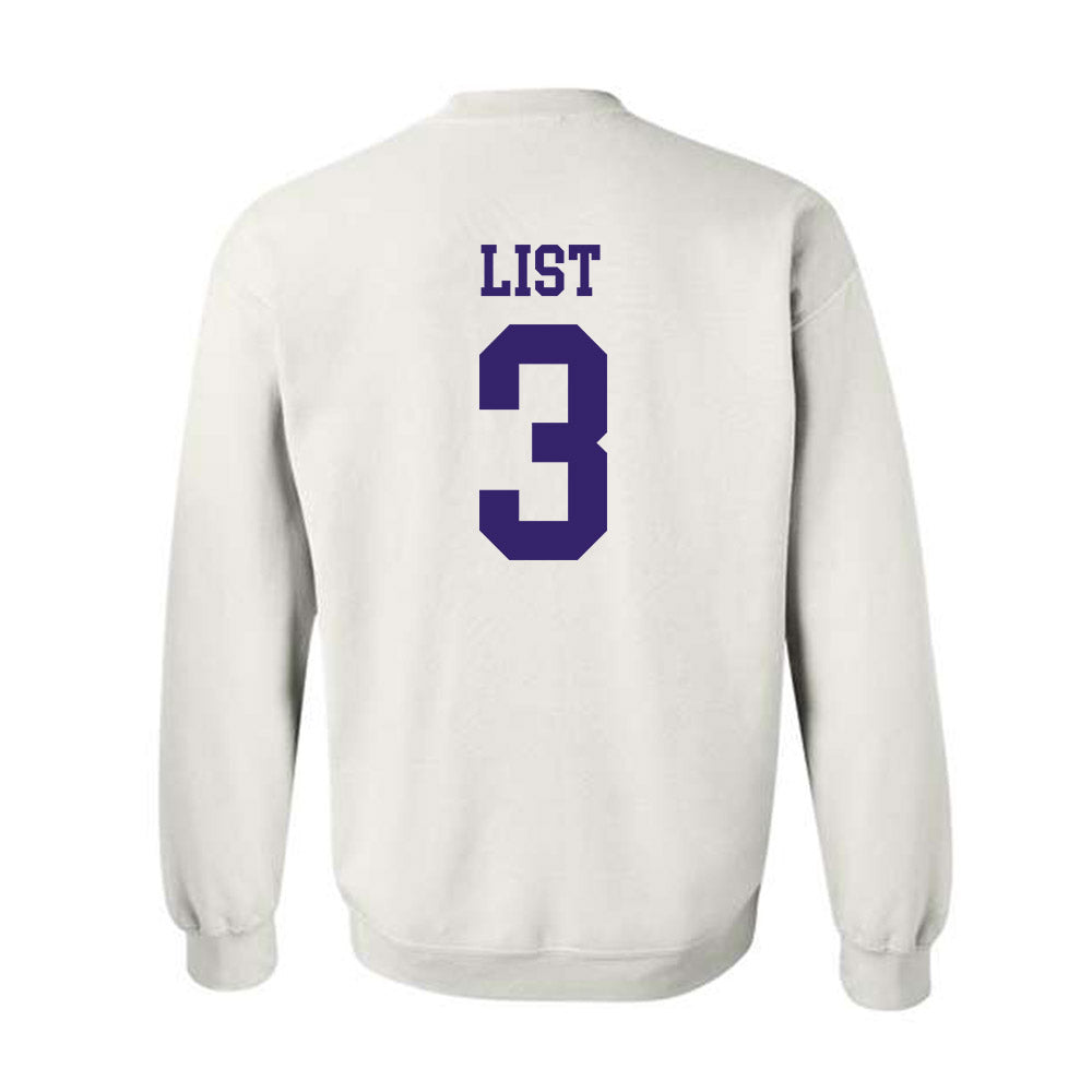 JMU - NCAA Softball : Payton List - Fashion Shersey Crewneck Sweatshirt-1