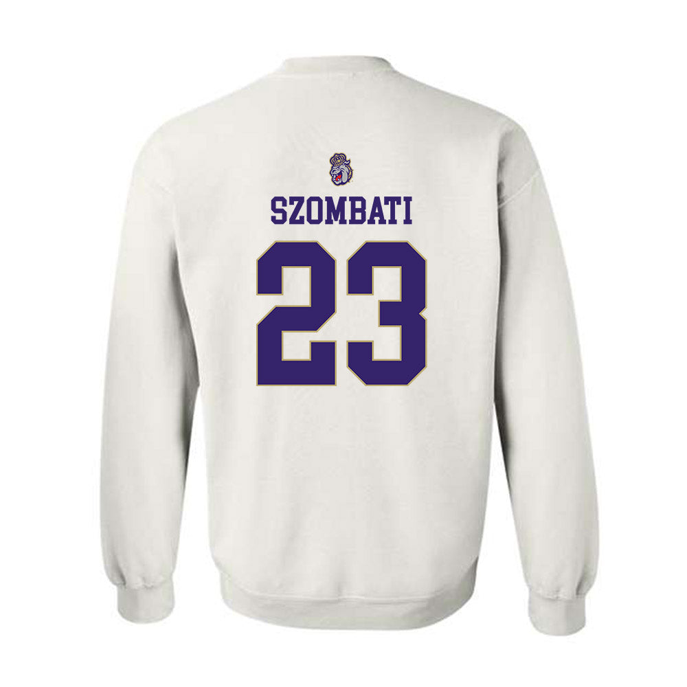 JMU - NCAA Women's Soccer : Kata Szombati - Replica Shersey Crewneck Sweatshirt-1
