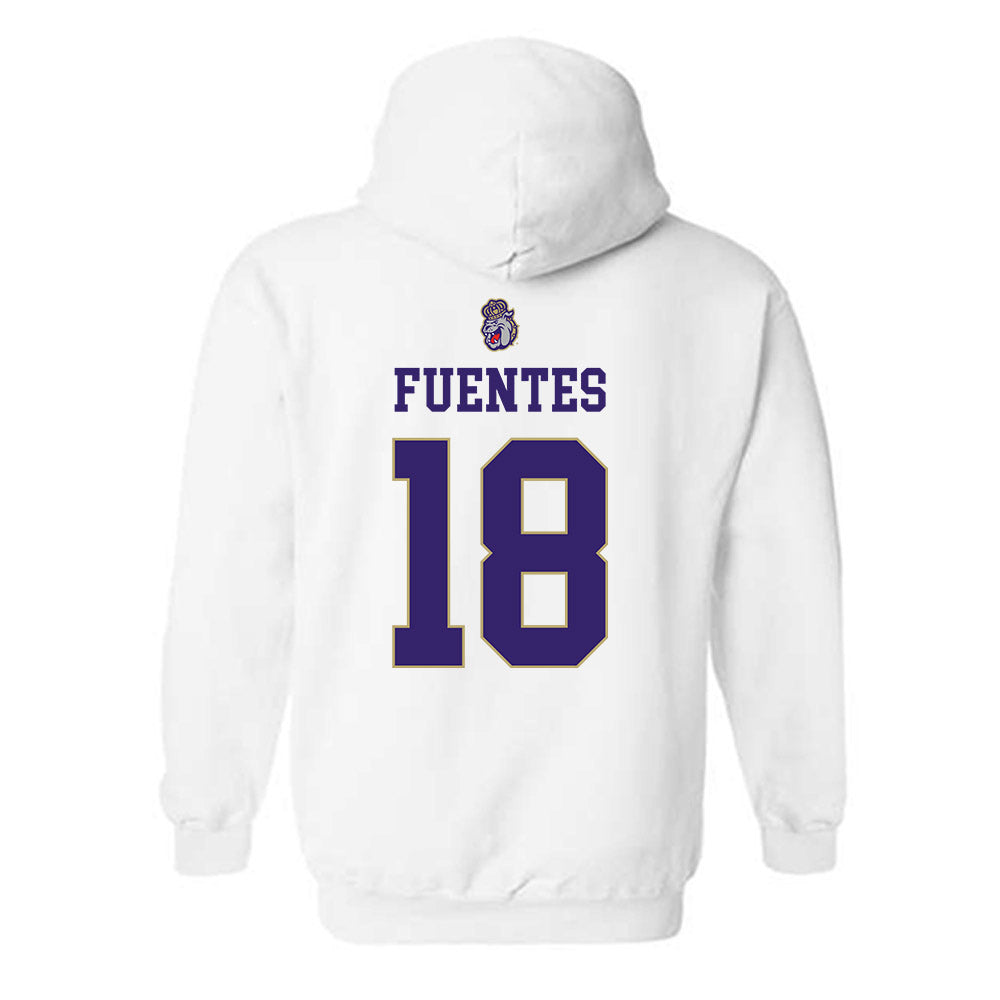 JMU - NCAA Men's Soccer : Lucho Fuentes - Replica Shersey Hooded Sweatshirt-1