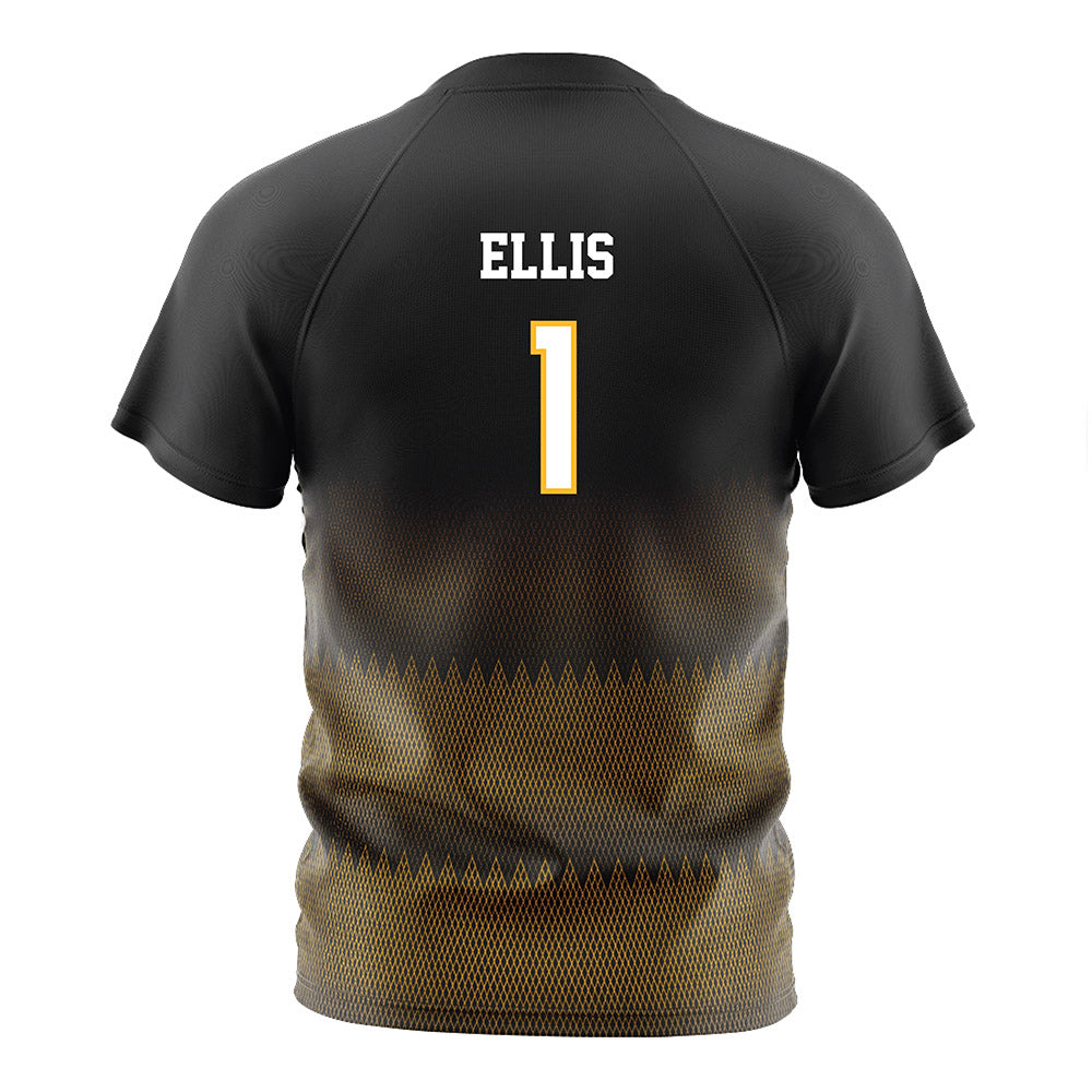 Southern Miss - NCAA Women's Soccer : Maddie Ellis - Black Soccer Jersey-1