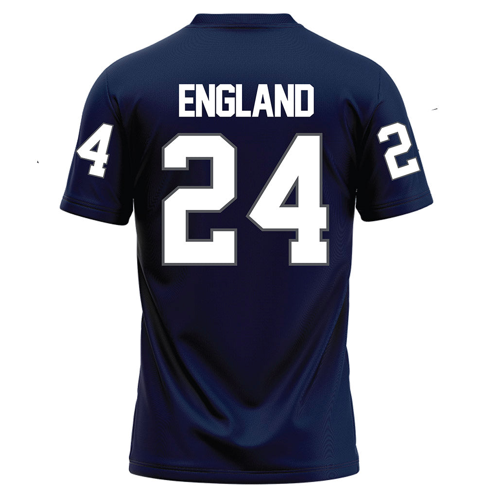 Monmouth - NCAA Football : John England - Blue Football Jersey-1