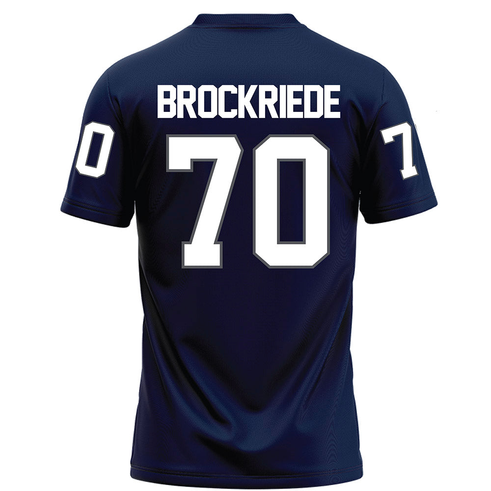 Monmouth - NCAA Football : Greyson Brockriede - Blue Football Jersey-1