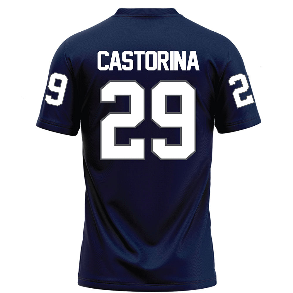Monmouth - NCAA Football : Austin Castorina - Blue Football Jersey-1