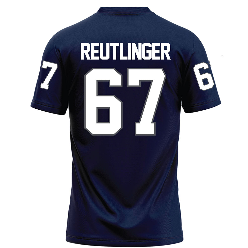 Monmouth - NCAA Football : Stephen Reutlinger - Blue Football Jersey-1